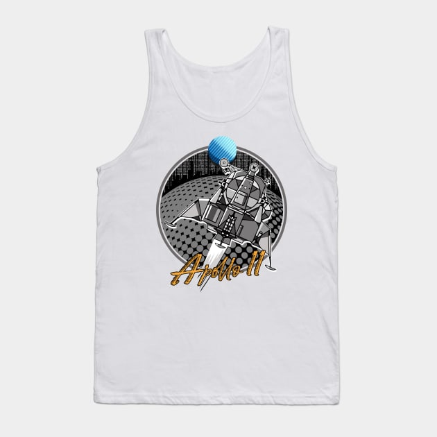 Apollo 11: First Humans on the Moon Tank Top by PalmGallery